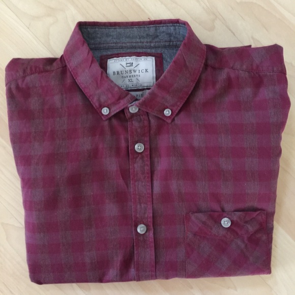 Brunswick Garments Plaid Classic Fit Shirt XL - Picture 3 of 5